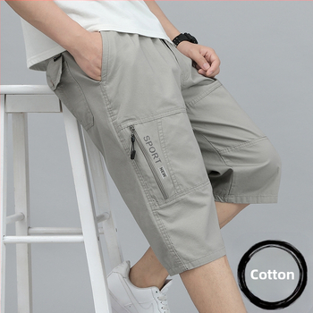 Ανδρικό παντελόνι παραλίας με χαλαρή εφαρμογή, καλοκαιρινό, casual και μεγάλο μέγεθος, για άνδρες με χοντρό ύφασμα