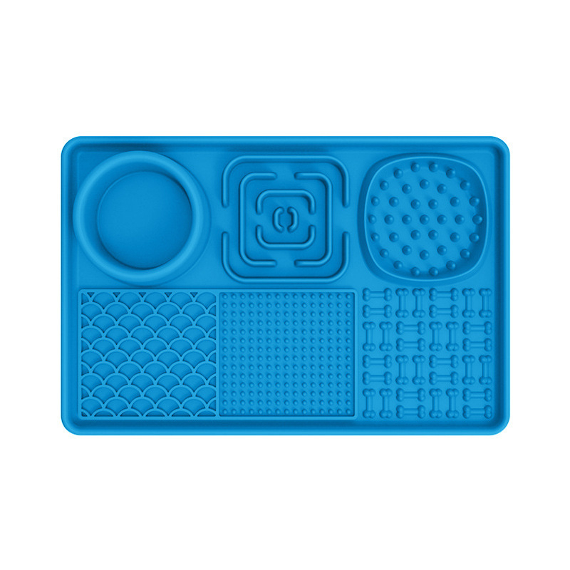 Noul covoraș de lins pentru animale de companie de la Amazon, pentru hrănirea lentă a câinilor, cu bol, pentru hrană, cu ventuză, pentru mâncare lentă, covoraș de lins pentru câini, de calitate alimentară