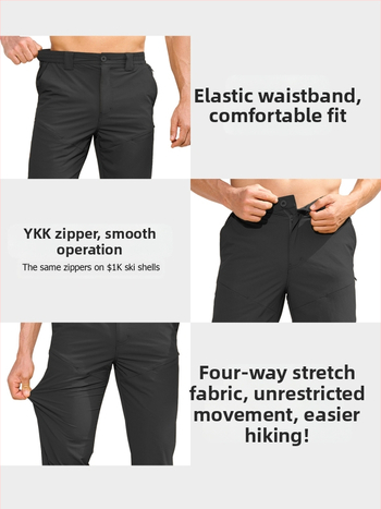 Παντελόνια ταχείας ξήρανσης για διασυνοριακή χρήση, αδιάβροχα και αναπνεύσιμα παντελόνια επίθεσης, παντελόνια φορτίου με πολλές τσέπες, λεπτά καλοκαιρινά παντελόνια πεζοπορίας, γρήγορα στεγνά και αναπνεύσιμα