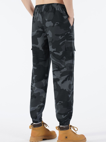 Ανδρικά παντελόνια καμουφλάζ εργασίας εννέα σημείων για άνοιξη και φθινόπωρο, μοντέρνα, μεγάλα παντελόνια σε όλο το μήκος, αποκλειστικά για αθλητικά ρούχα με ίσια πόδια