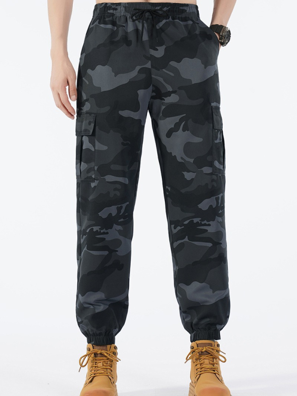 Ανδρικά παντελόνια καμουφλάζ εργασίας εννέα σημείων για άνοιξη και φθινόπωρο, μοντέρνα, μεγάλα παντελόνια σε όλο το μήκος, αποκλειστικά για αθλητικά ρούχα με ίσια πόδια