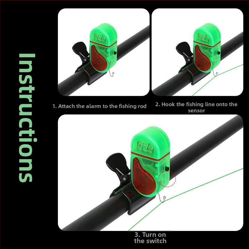 Морска въдица Алармен риболов Напълно автоматичен хвърлящ прът Водоустойчив риболовен прът Цифров сензор за звънец с висока чувствителност