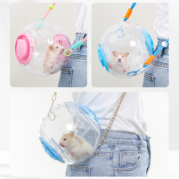 Yue Xiaomengi hamstri puuri jooksupall kaheotstarbeline kuldne karu hiilimismänguasi väljamineku rihmaga pesa ülisuur luksusvilla