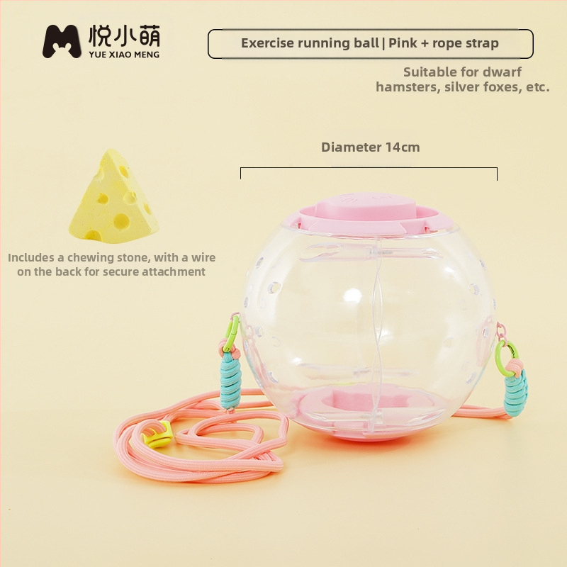 Yue Xiaomengi hamstri puuri jooksupall kaheotstarbeline kuldne karu hiilimismänguasi väljamineku rihmaga pesa ülisuur luksusvilla