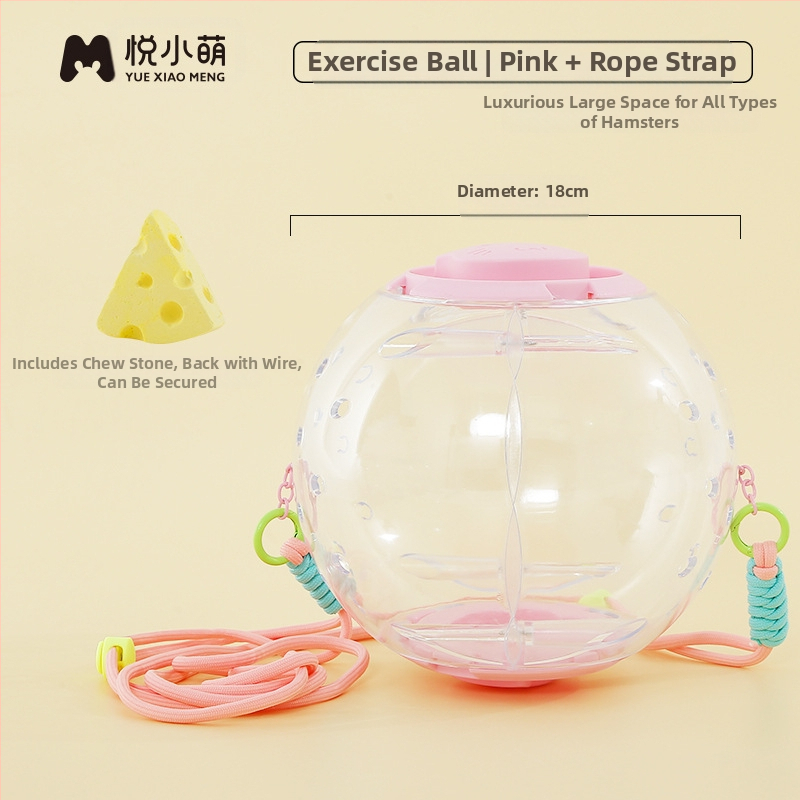 Yue Xiaomengi hamstri puuri jooksupall kaheotstarbeline kuldne karu hiilimismänguasi väljamineku rihmaga pesa ülisuur luksusvilla