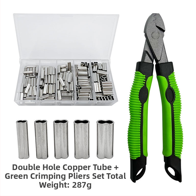 Kalapüügivahendid vasktoru topeltvasktoru õngenööri hoidik korpuse presstangid kalapüügi terastraadist klamber toru presstangid ülikond