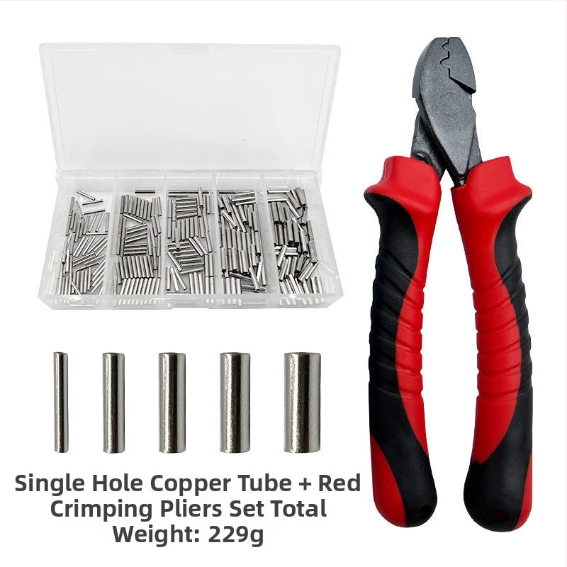 Kalapüügivahendid vasktoru topeltvasktoru õngenööri hoidik korpuse presstangid kalapüügi terastraadist klamber toru presstangid ülikond