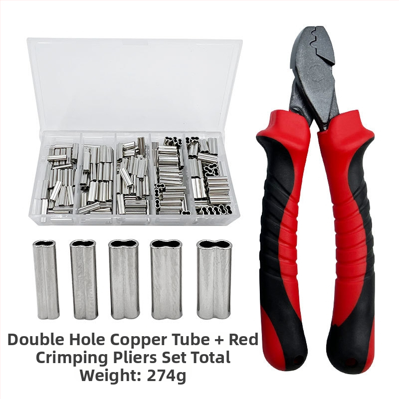 Kalapüügivahendid vasktoru topeltvasktoru õngenööri hoidik korpuse presstangid kalapüügi terastraadist klamber toru presstangid ülikond