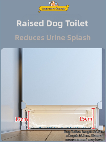 Cușcă pentru câini cu toaletă separată, o cameră, un living și o baie, cușcă pentru câini mici, cușcă pentru animale de companie de uz casnic, tip Teddy Pomeranian