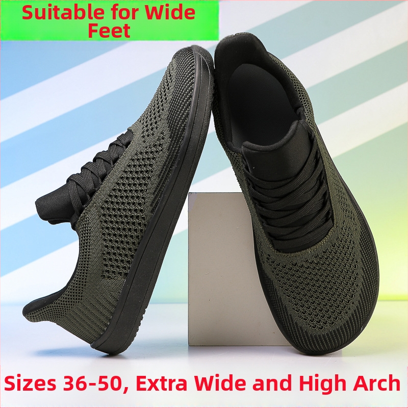 Ekspordi väliskaubanduse meeste võrgust hingavad treeningjalatsid 4E laia liistuga meeste laia ninaga laia jalaga paljajalu jooksujalatsid pehme tald ei pigista jalgu