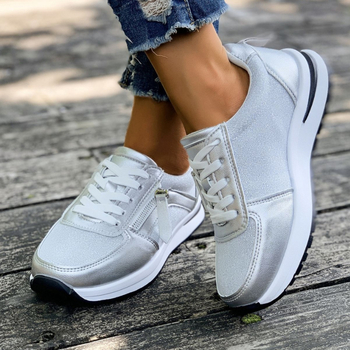 Didelių dydžių sportiniai bateliai moterims, 2025 m. rudens nauji „Forrest Gump“ bateliai, storapadis, apvalios nosies, laisvalaikio bateliai, bėgimo bateliai, urmu