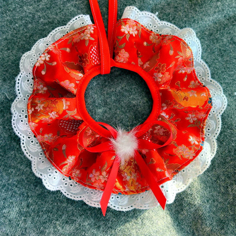 Uusaasta lemmikloomade sall kass soe kaelus kikilips sügise ja talve kassipoja hiina stiilis uusaasta lemmikloomade kikilips