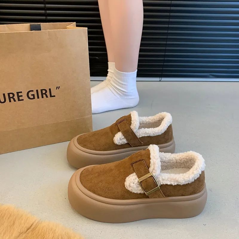 Ziemas vilnas oderētas neslīdošas, biezas, siltas kokvilnas kurpes 2024. gada jauni sniega zābaki, modernas, daudzpusīgas, āra sieviešu kokvilnas kurpes