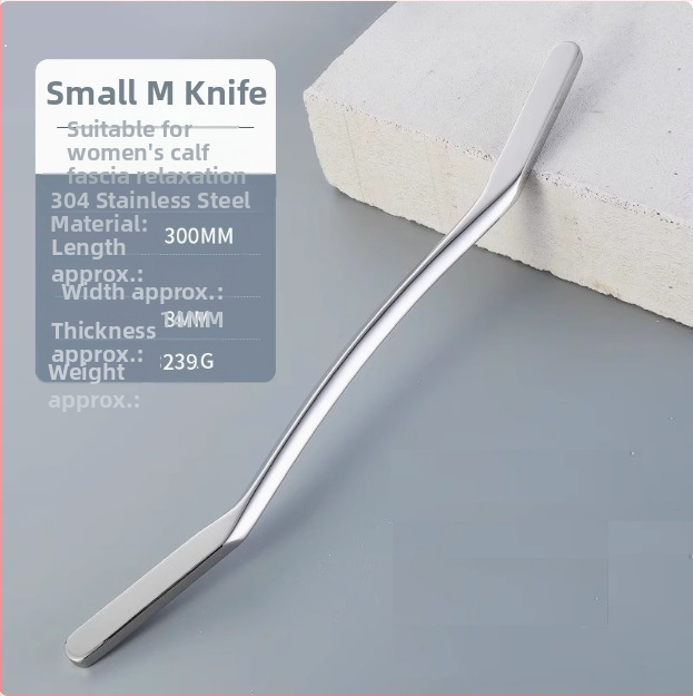 Фабричен директен нож от неръждаема стомана 304, голям M нож, остъргваща плоча, терапия за мускулна релаксация
