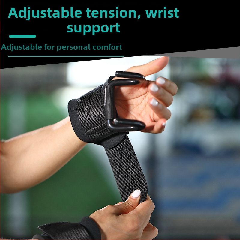 Фитнес вдигане на тежести силова тренировка бустер кука фитнес мъжки хоризонтален лост набирания двойна кука бустер гривна