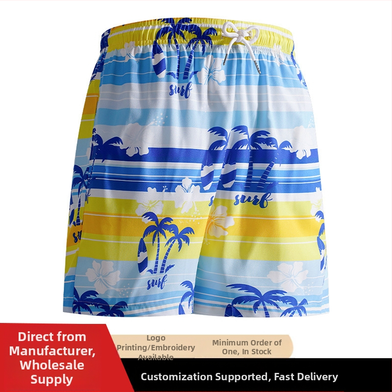 Piiriülesed Amazon Independent Stationi ruudulised lühikesed püksid meestele 2025. aasta suvised uued vabaaja rannapüksid viiepunktilised püksid