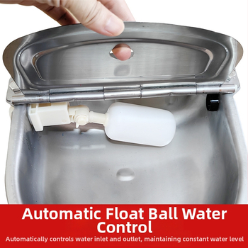 Pilnībā automātiska nerūsējošā tērauda dzeramā bļoda liellopiem un aitām, peldoša bumba, dzīvnieku, cūku, suņu, zirgu, ēzeļu, mūļu dzeršanas aprīkojums