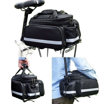 Εξοπλισμένο με τσάντα ταξιδιού για ποδήλατο βουνού πίσω καθίσματος, μεγάλη χωρητικότητα, τσάντα σχάρας καμήλας, τσάντα ουράς, τσάντα ιππασίας