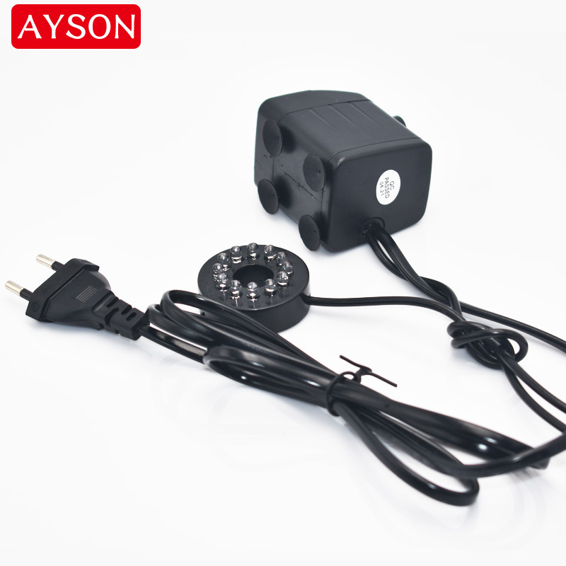 110 V / 220 V apšviestas alpinariumų fontanas, tekančio vandens cirkuliacinis siurblys, tiekiamas JAV / Europoje / JK / Australijoje, tiekiamas „Amazon“.