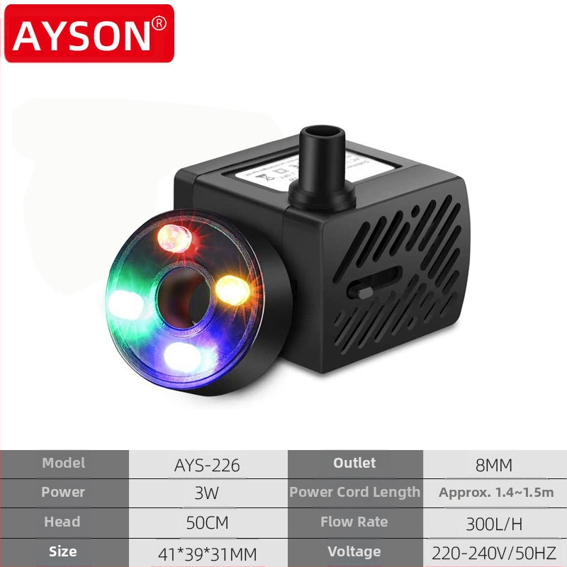 110 V/220 V apgaismota amatniecības klinšu dārza strūklaka, tekošs ūdens cirkulācijas sūknis, ASV/Eiropa/Apvienotā Karaliste/Austrālija, Amazon piegāde