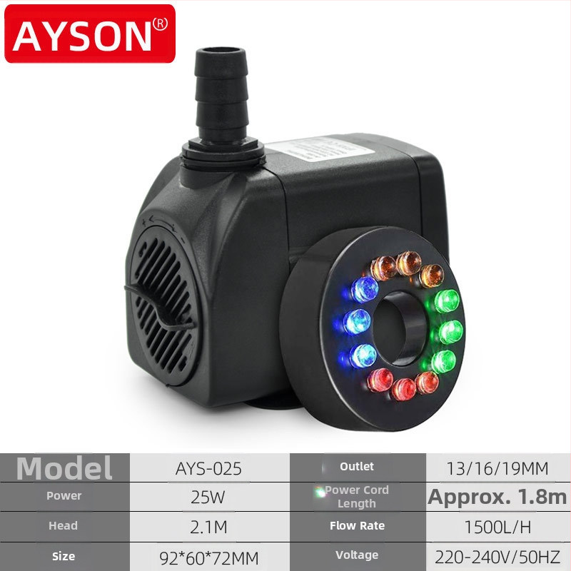 Pompă de circulație a apei curgătoare cu iluminare 110V/220V, pentru fântână artizanală, tip rockerie, SUA/Europa/Marea Britanie/Australia, furnizată de Amazon