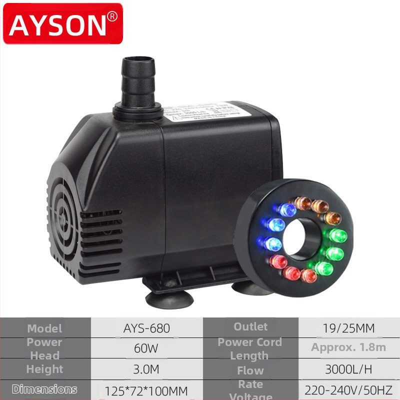 110 V/220 V apgaismota amatniecības klinšu dārza strūklaka, tekošs ūdens cirkulācijas sūknis, ASV/Eiropa/Apvienotā Karaliste/Austrālija, Amazon piegāde