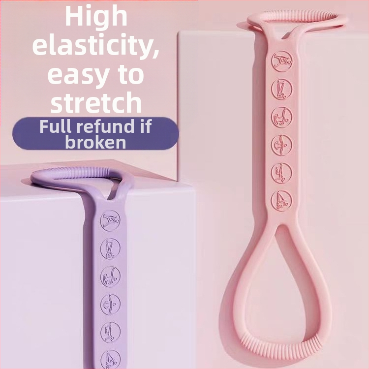 Joonis 8 Resistance Band Silikoonist Jooga Abivahendid Kodune Elastne Bänd Fitness Equipment for Women Fashioning Fashioning Elastne Bänd Õlavarre avamiseks ja Tagasi Ilu Elastne Bänd