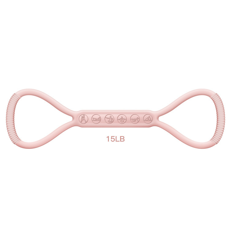 Joonis 8 Resistance Band Silikoonist Jooga Abivahendid Kodune Elastne Bänd Fitness Equipment for Women Fashioning Fashioning Elastne Bänd Õlavarre avamiseks ja Tagasi Ilu Elastne Bänd