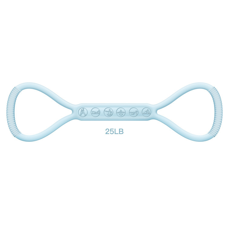Joonis 8 Resistance Band Silikoonist Jooga Abivahendid Kodune Elastne Bänd Fitness Equipment for Women Fashioning Fashioning Elastne Bänd Õlavarre avamiseks ja Tagasi Ilu Elastne Bänd