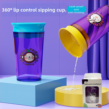 Angliškas dėžutėje kūdikių ir mažų vaikų vandens puodelis, gurkšnojimo puodelis, ančiuko mokymosi geriamasis puodelis, vaikų geriamasis atviras puodelis