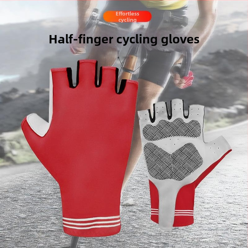 Vyriškos vasarinės kvėpuojančios sportinės neslystančios apsaugos nuo saulės pirštinės, kvėpuojančios važiavimui dviračiu lauke, žvejybai, pusės piršto dviračių pirštinės
