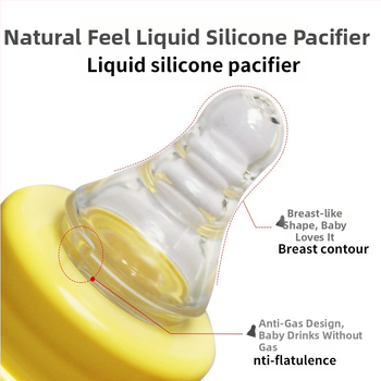 Tehase müügi beebi PP käepidemega standardkaliibriline pudel 250ml vastsündinu pudel kõhupuhitusevastane kukkumisvastane lutipudel