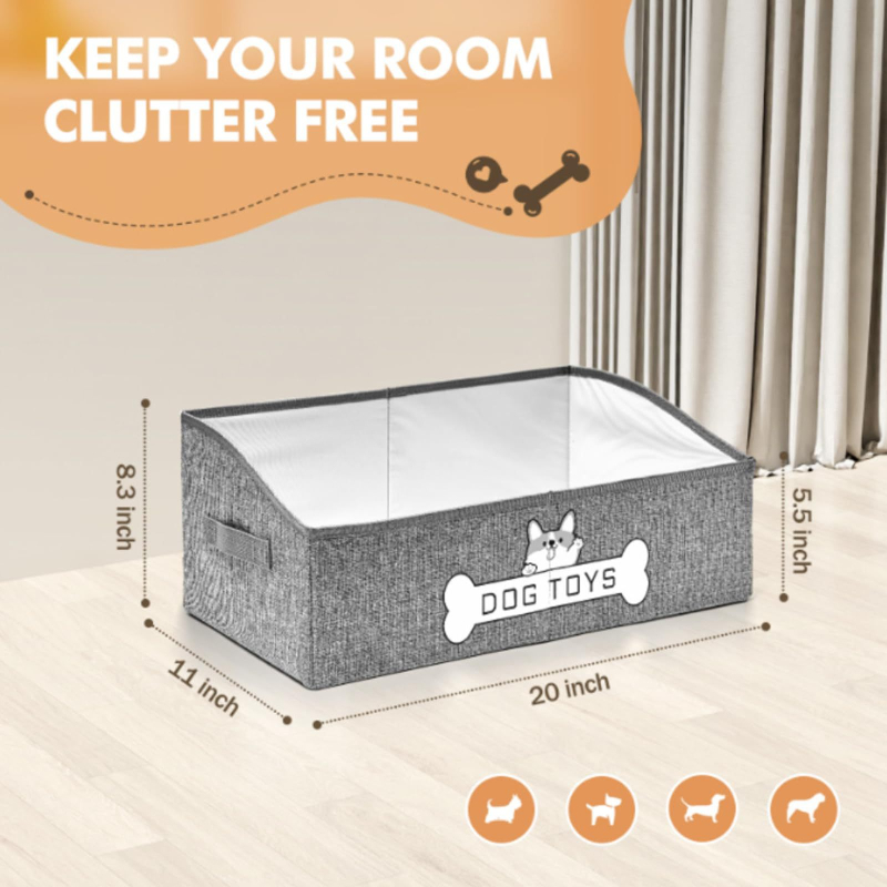 Koeramänguasjade korvi hoiustamine Kokkupandav koeramänguasjakast Tugev paksendatud lemmikloomade mänguasjakast käepidemega Amazon