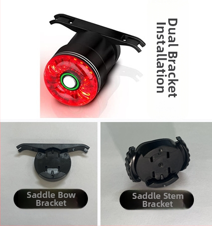 „Yinji SR1pro“ išmanusis dviračio galinis žibintas, C tipo įkrovimas, vandeniui atsparus, naktinio važiavimo galinis žibintas, stabdžių indukcinis galinis žibintas