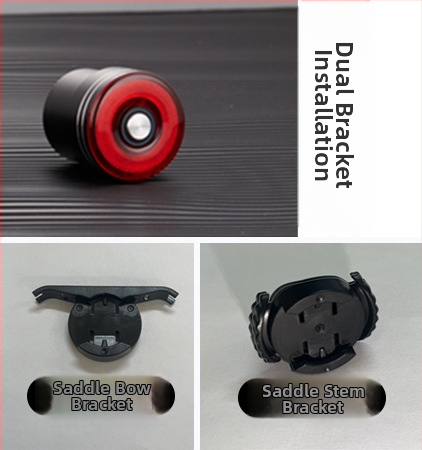 „Yinji SR1pro“ išmanusis dviračio galinis žibintas, C tipo įkrovimas, vandeniui atsparus, naktinio važiavimo galinis žibintas, stabdžių indukcinis galinis žibintas