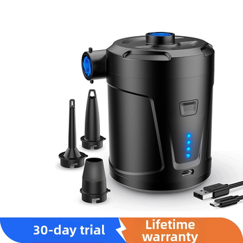 Lauko stovyklavimo belaidis nešiojamas oro siurblys, oro čiužinys, baseino plaukimo žiedas, buitinis vakuuminis suspaudimo maišelis, oro pompa