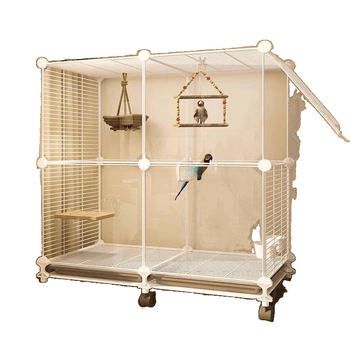 Μεγάλο κλουβί πουλιών για οικιακή χρήση, πολυτελής βίλα για παπαγαλάκια και κοκατίλ, νέο μοντέλο ανθεκτικό στις πιτσιλιές για μικρά πουλιά όπως σπουργίτια και παπαγαλάκια