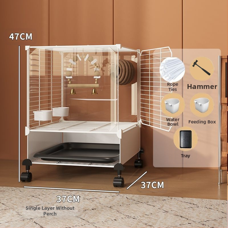 Suur linnupuur koduseks kasutamiseks, luksuslik villa viirpapagoidele ja nümfkakaduudele, pritsmekindel uus mudel väikestele lindudele nagu varblased ja viirpapagoid