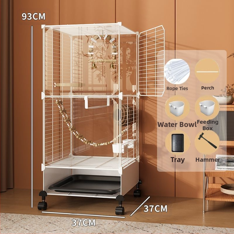 Suur linnupuur koduseks kasutamiseks, luksuslik villa viirpapagoidele ja nümfkakaduudele, pritsmekindel uus mudel väikestele lindudele nagu varblased ja viirpapagoid