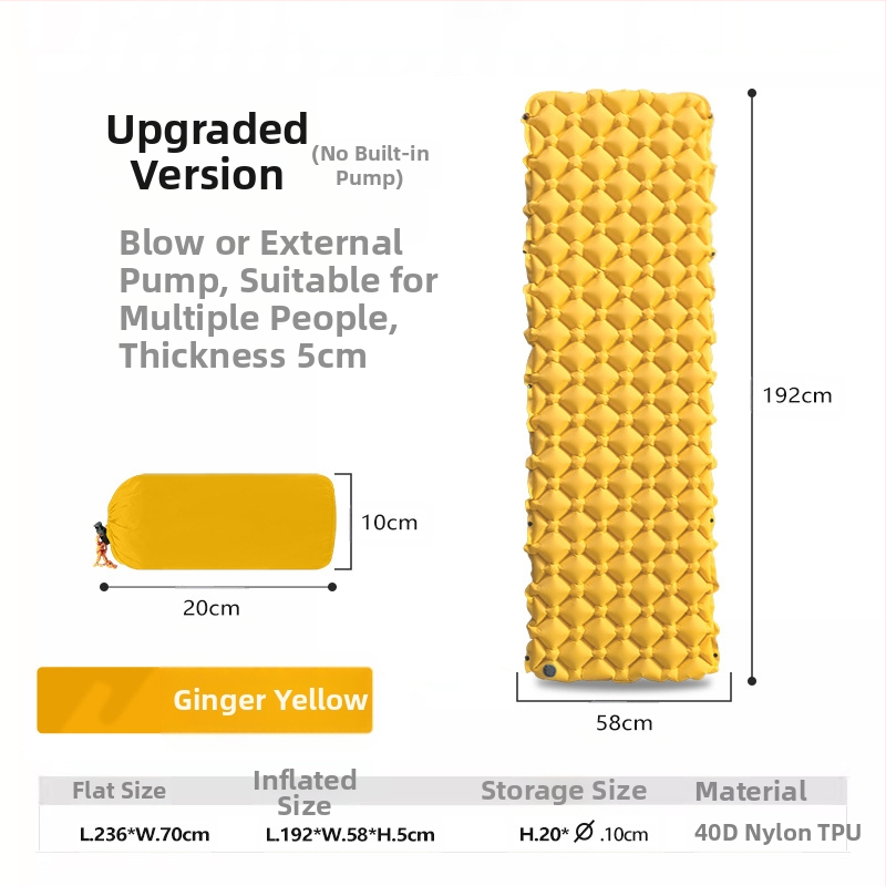 Gamykloje sandėlyje esantis pripučiamas miego kilimėlis lauko kempingo čiužinys kempingo palapinė miego kilimėlis TPU itin lengvas pripučiamas kilimėlis drėgmei atsparus kilimėlis