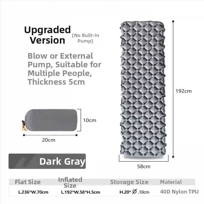 Gamykloje sandėlyje esantis pripučiamas miego kilimėlis lauko kempingo čiužinys kempingo palapinė miego kilimėlis TPU itin lengvas pripučiamas kilimėlis drėgmei atsparus kilimėlis