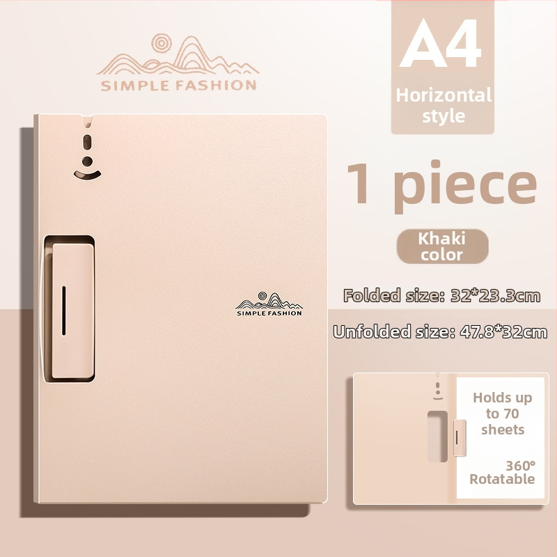 Щипка за дъска Maillard A4, цветна мока, мус, офис папка, високо изглеждаща, многофункционална, за писане и рисуване на студенти