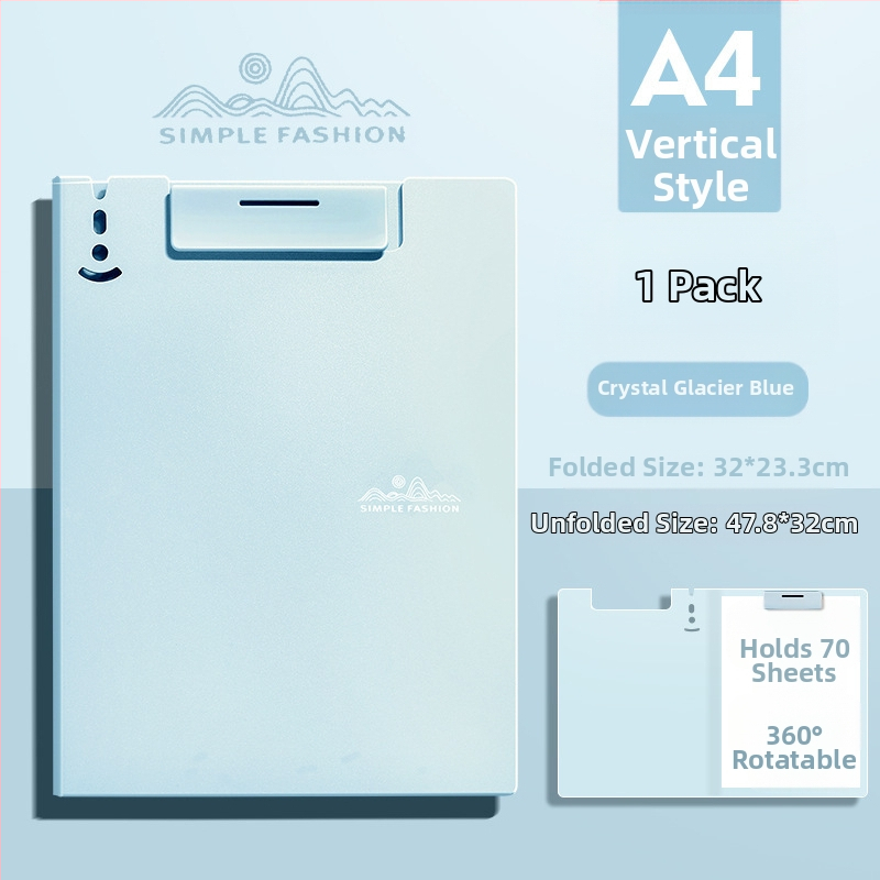 Щипка за дъска Maillard A4, цветна мока, мус, офис папка, високо изглеждаща, многофункционална, за писане и рисуване на студенти