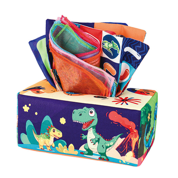 Kūdikių linksmybės, audinių dėžutė, vaikiška audinių knyga, dėlionė, ankstyvojo ugdymo žiedas, popierius, gali įkąsti, 0–3 metų naujagimio raminamieji žaislai