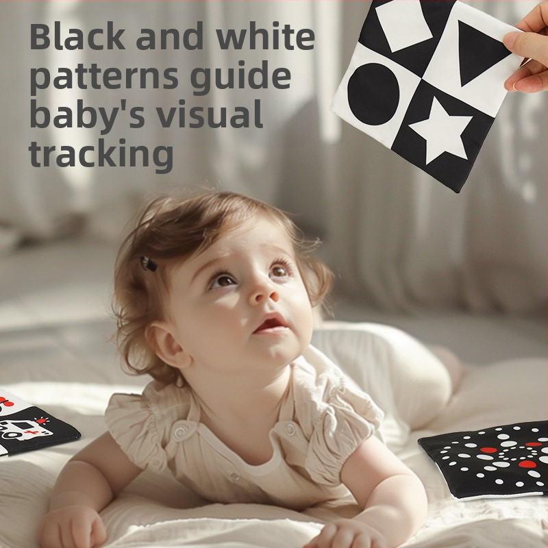 Кутия за кърпички за бебета, детска книжка с плат, пъзел, ранно образование, пръстен, хартия, може да хапе, 0-3 години, успокояващи играчки за новородено