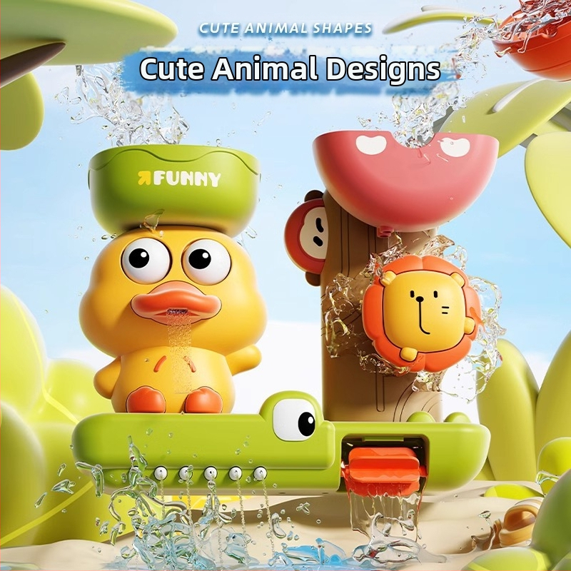Играчка за бебешка вана Жълто пате Вода Бебе Вътрешна баня Детски душ Спрей Вода Момчета и момичета Интернет Celebrant