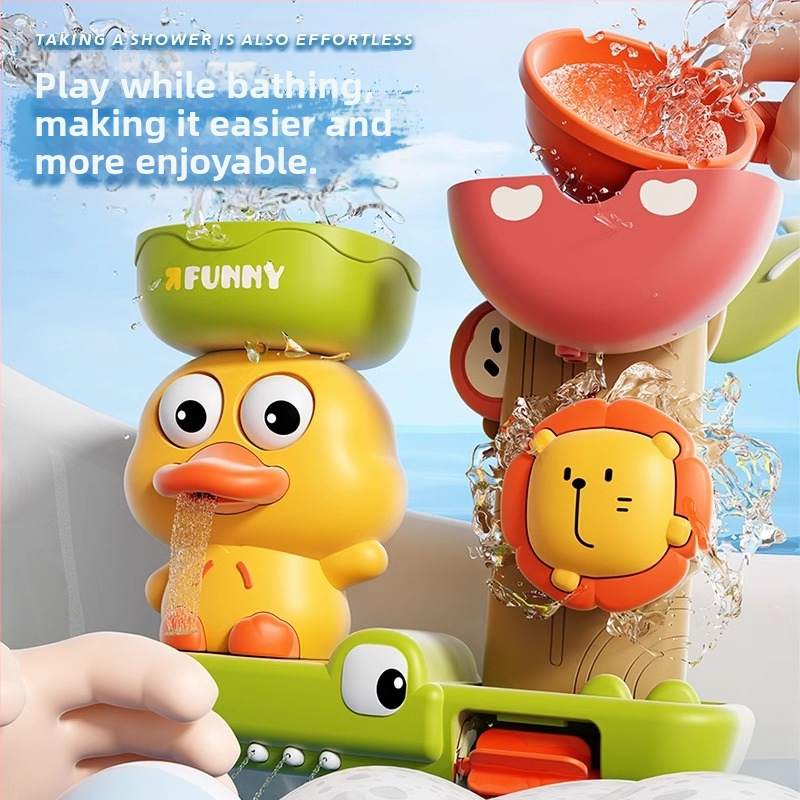 Играчка за бебешка вана Жълто пате Вода Бебе Вътрешна баня Детски душ Спрей Вода Момчета и момичета Интернет Celebrant