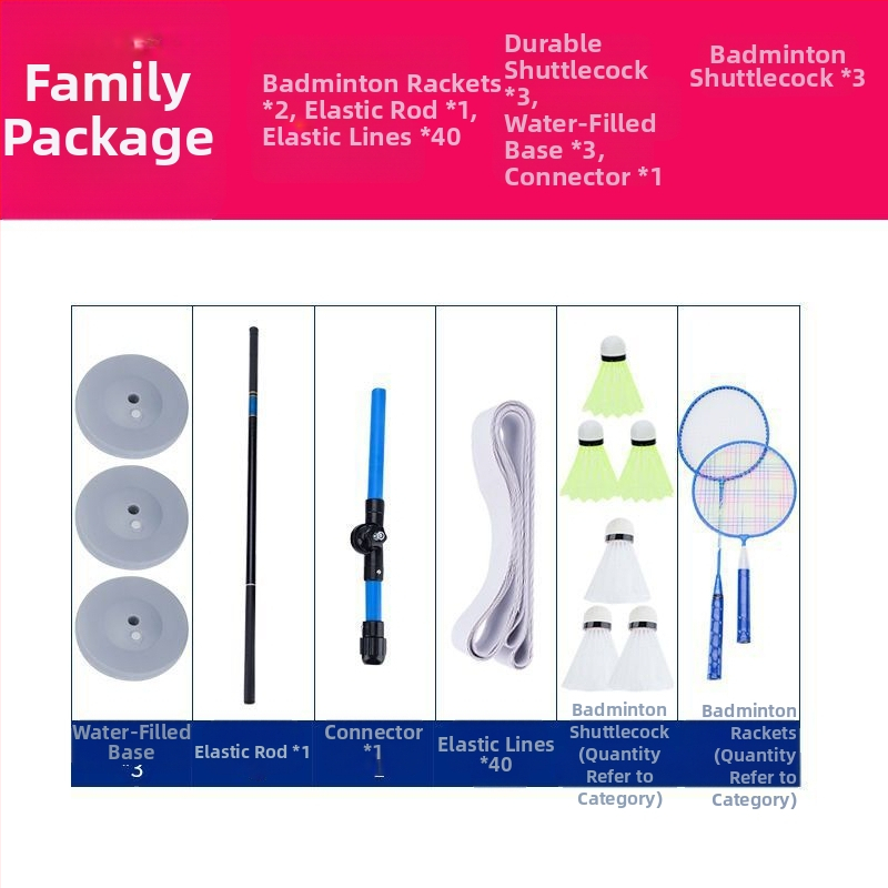Badmintono treniruoklis, vieno asmens, vaikams skirtas nešiojamas badmintono atšokimo treniruoklis, skirtas naudoti namuose