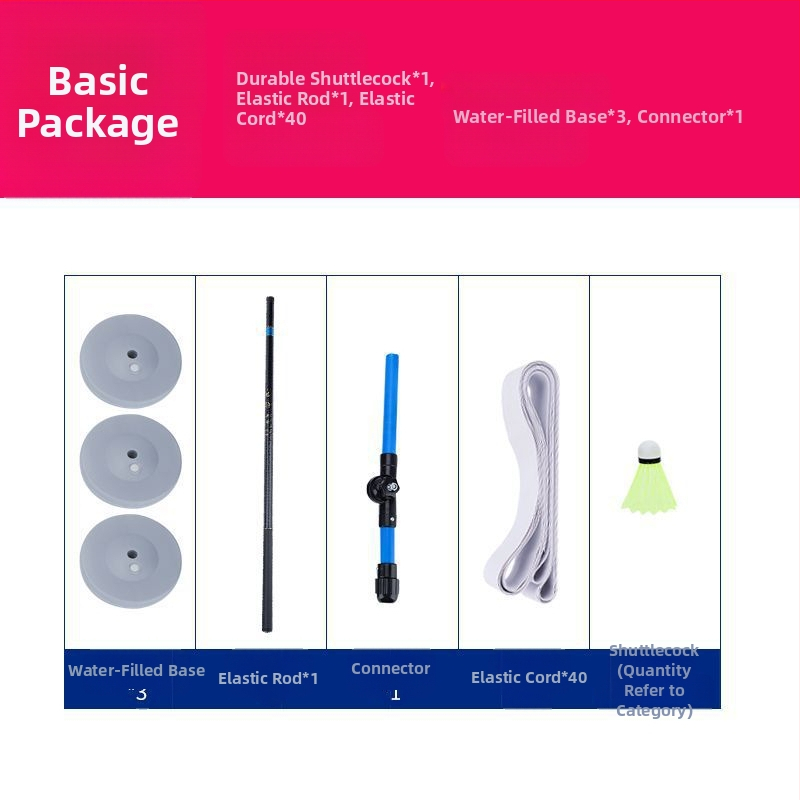 Sulgpallitreener ühe inimese lastele mõeldud kaasaskantav soolo-spinnitreeningu seade koduseks kasutamiseks