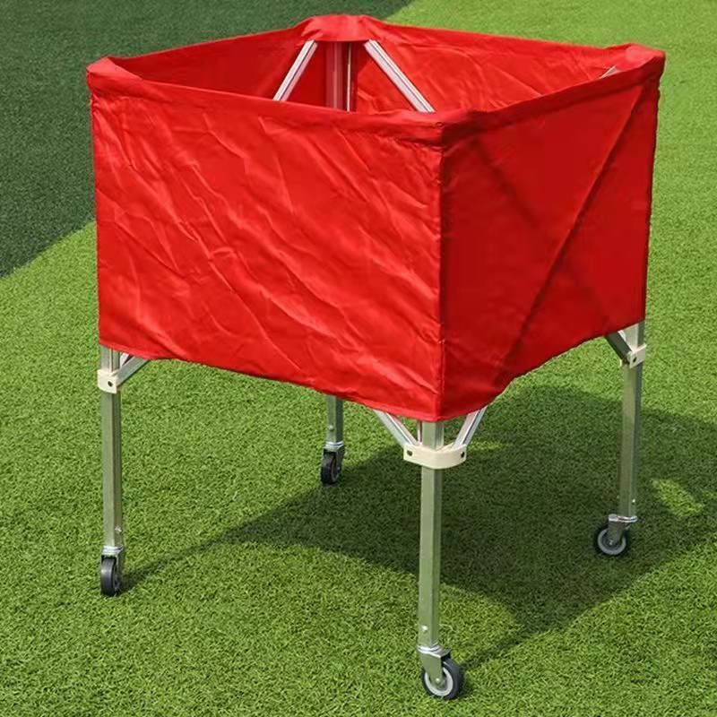 Kamuolių vežimėlis krepšinio vežimėlis kilnojamas sulankstomas nešiojamas kamuolių pakrovimo rėmas darželio tinklinio futbolo krepšio laikymo vežimėlis